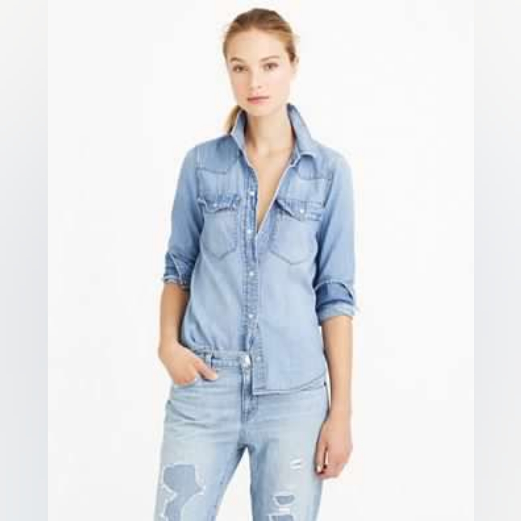 J. Crew Western Denim Shirt